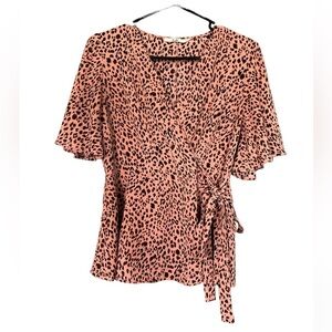 Francesca’s Mi Ami Peplum Wrap Top